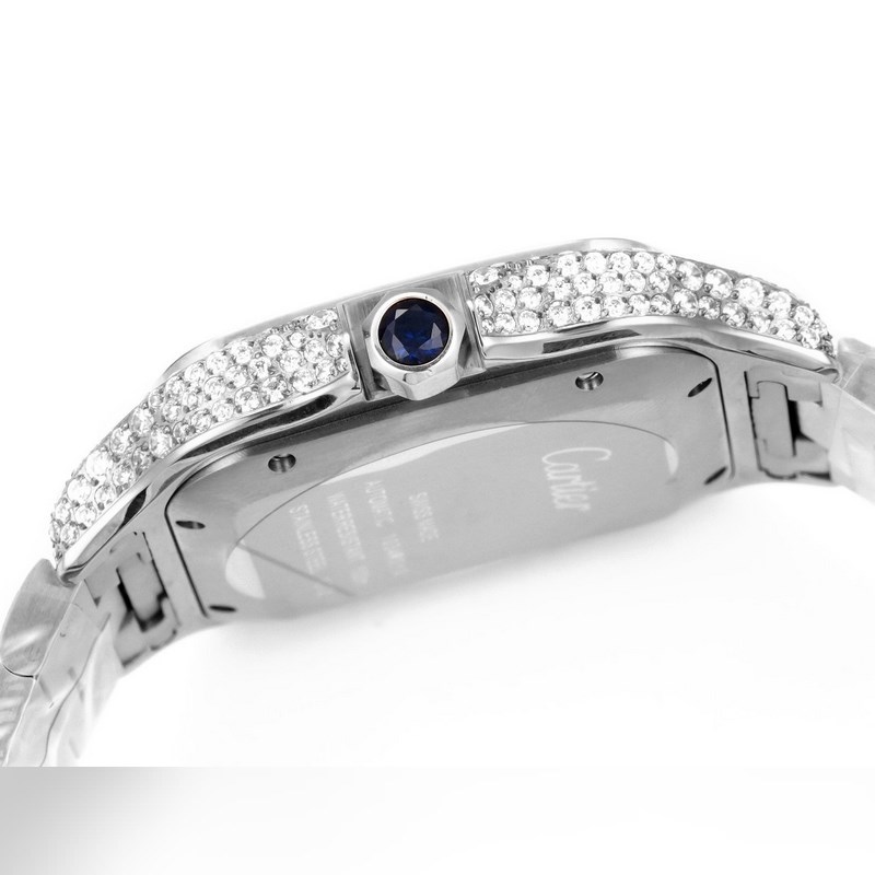 Cartier Santos Middle East Edition Diamond Steel Bracelet 2025 Model-5