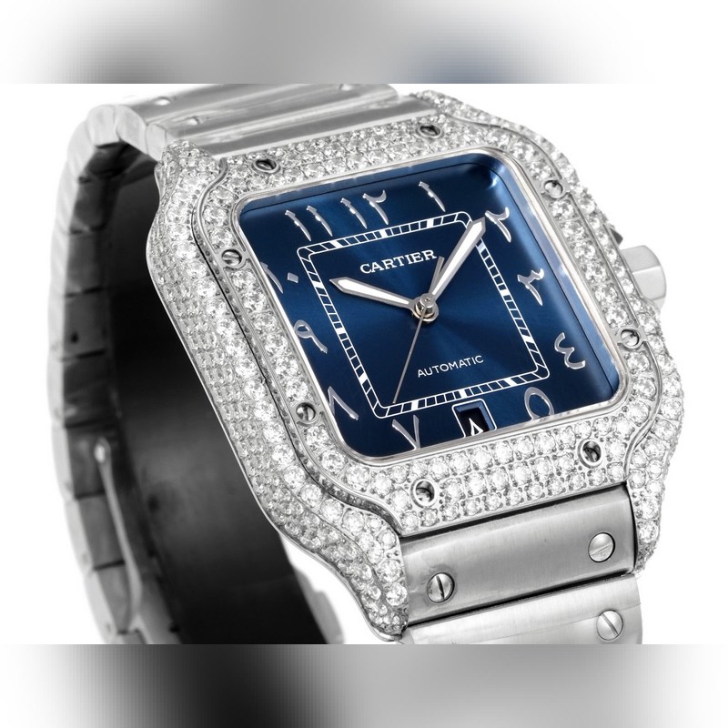 Cartier Santos Middle East Edition Diamond Steel Band 2025 Model-2