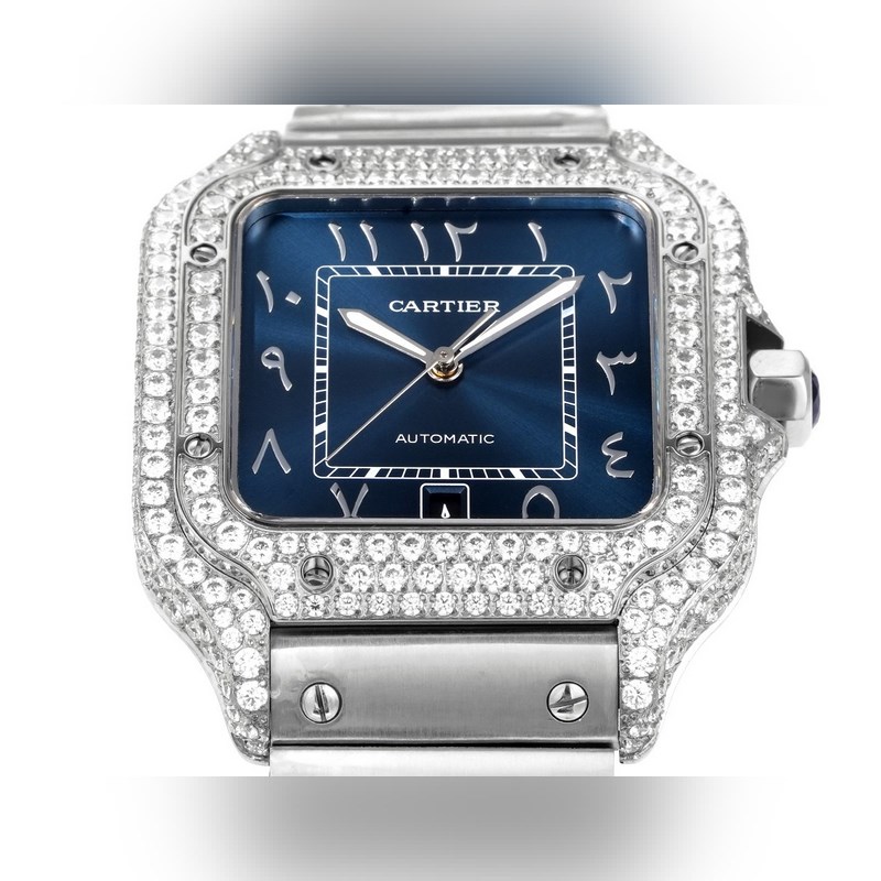 Cartier Santos Middle East Edition Diamond Steel Band 2025 Model-3