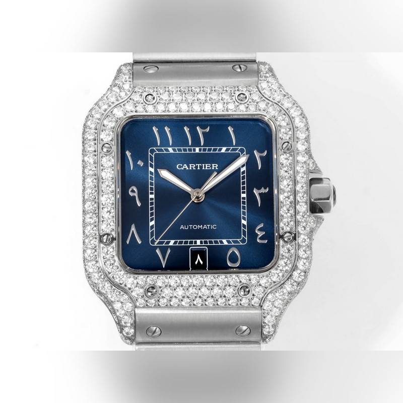 Cartier Santos Middle East Edition Diamond Steel Band 2025 Model-4