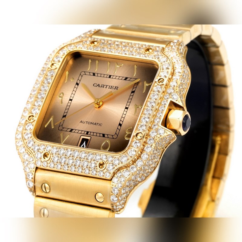 Cartier Santos Steel Diamond 2025 Middle East Edition Original Model-2