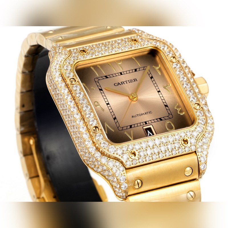 Cartier Santos Steel Diamond 2025 Middle East Edition Original Model-3