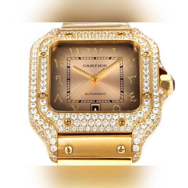Cartier Santos Steel Diamond 2025 Middle East Edition Original Model-4