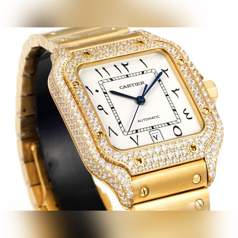 Cartier Santos Mid-East Edition Steel Diamond 2025 Model-2