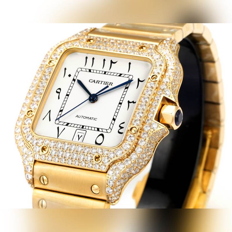 Cartier Santos Mid-East Edition Steel Diamond 2025 Model-3