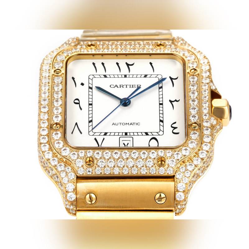 Cartier Santos Mid-East Edition Steel Diamond 2025 Model-4