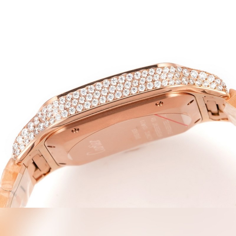 Cartier Santos Middle East Edition Diamond Steel 2025 Latest Model-6