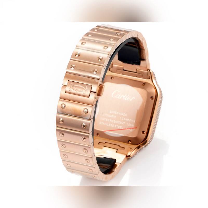 Cartier Santos Middle East Edition Diamond Steel 2025 Latest Model-8