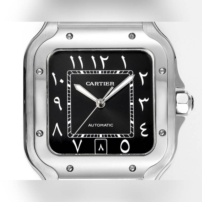 Cartier Santos Mid-East Version Stainless Steel 2025 Model-5