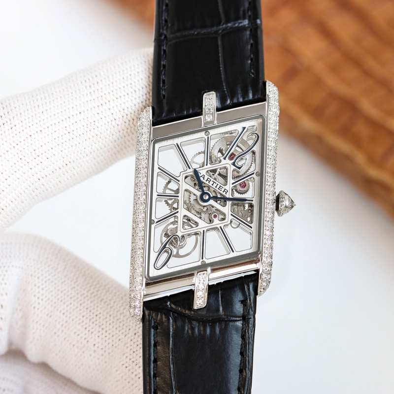 Cartier Tank Square Hollow Series 1:1 Replica with Original Parameters-2