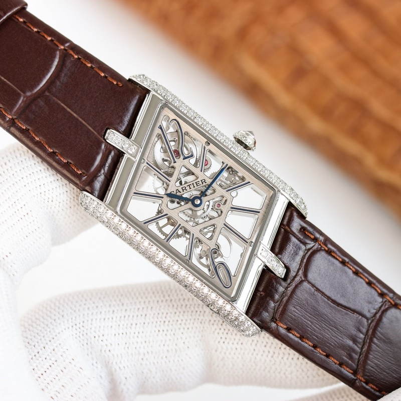 Cartier Tank Square Hollow Series 1:1 Replica with Original Parameters-5