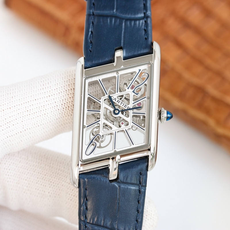 Cartier Tank Square Skeleton Series Exclusive 1:1 Replica with Authentic Parameters-2