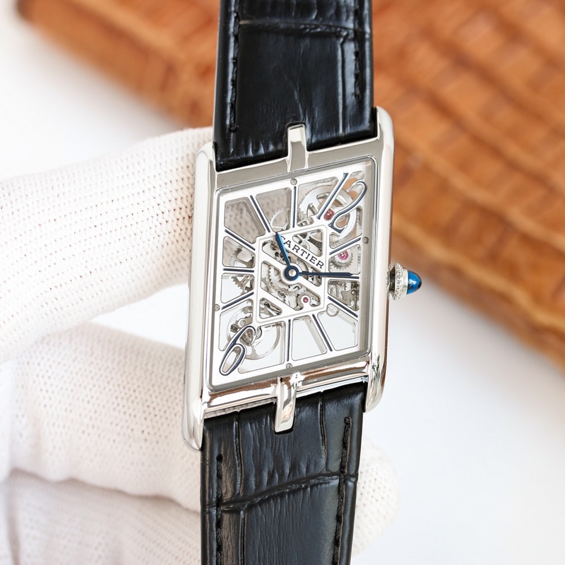 Cartier Tank Square Skeleton Series Exclusive 1:1 Replica with Authentic Parameters-4