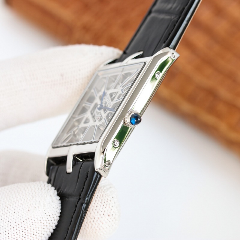 Cartier Tank Square Skeleton Series Exclusive 1:1 Replica with Authentic Parameters-5