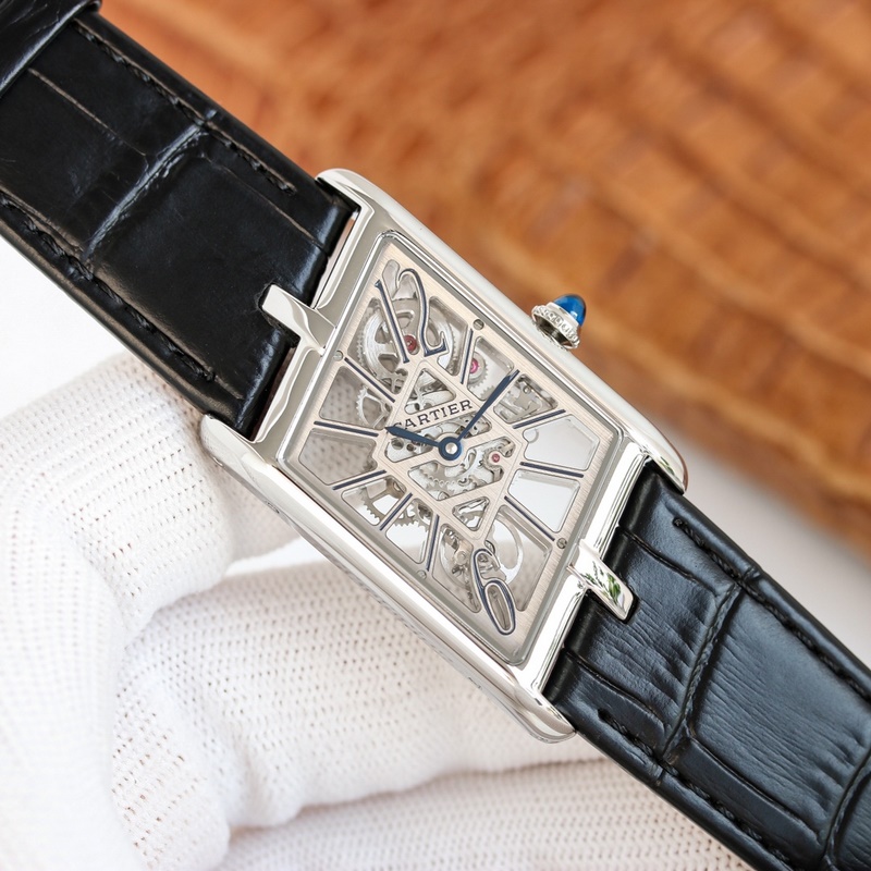 Cartier Tank Square Skeleton Series Exclusive 1:1 Replica with Authentic Parameters-6