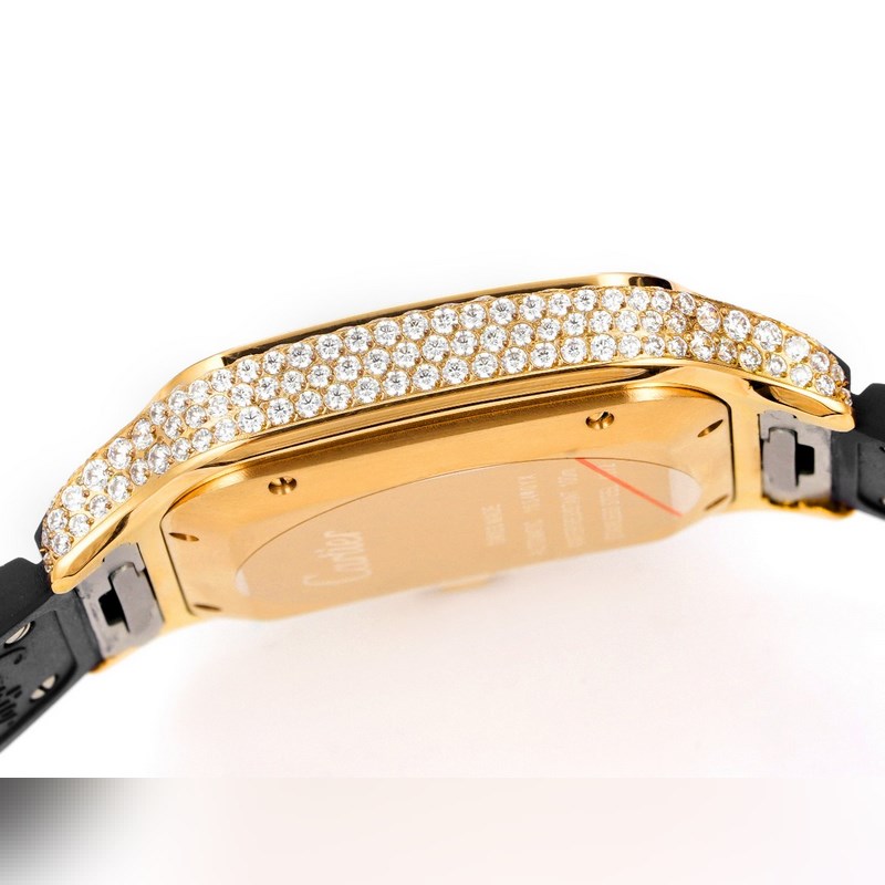 2025 Cartier Santos Middle East Edition Diamond Strap-6