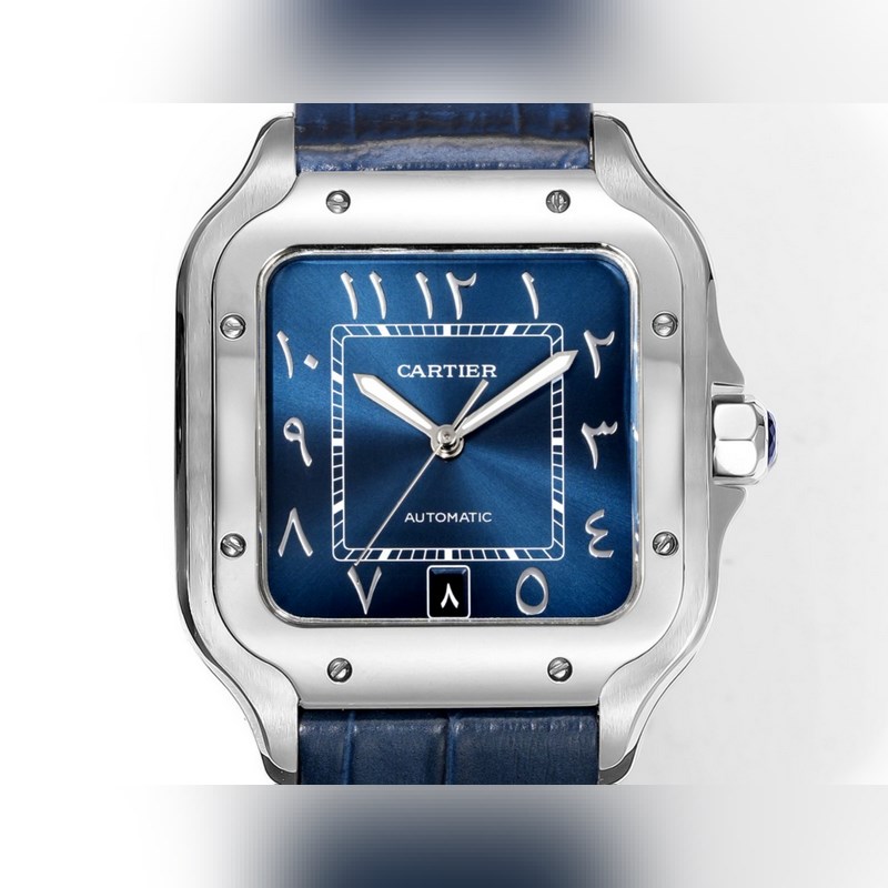 Cartier Santos Mideast Edition Steel 2025 Latest Model Authentic Quality-2