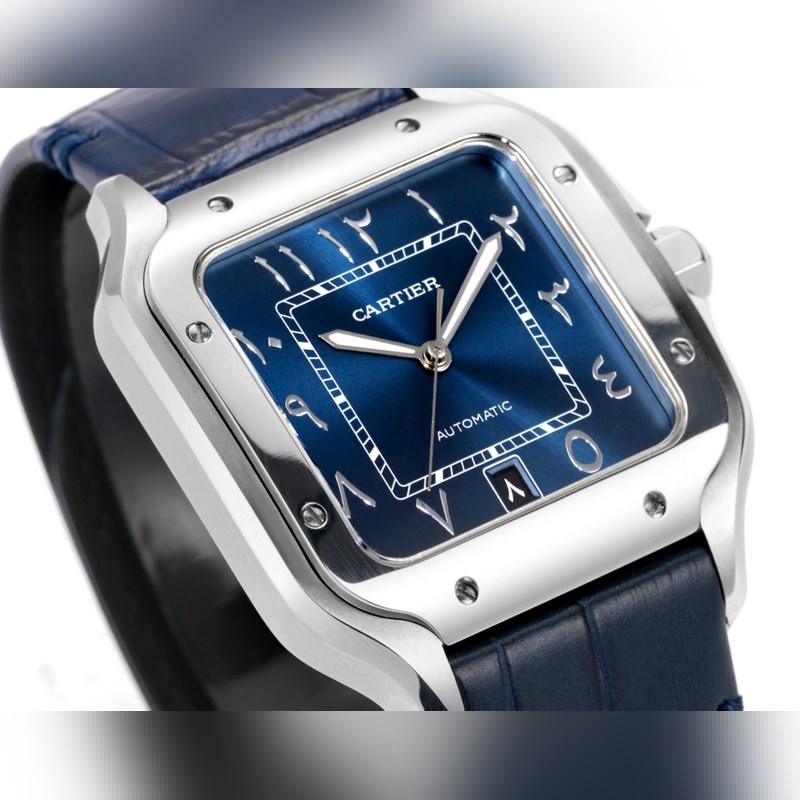 Cartier Santos Mideast Edition Steel 2025 Latest Model Authentic Quality-4