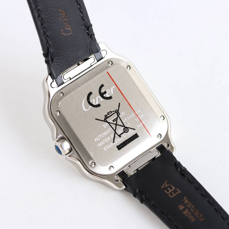 Cartier Santos Series Replica Watch Sapphire Crystal Anti-Reflective Feature-7