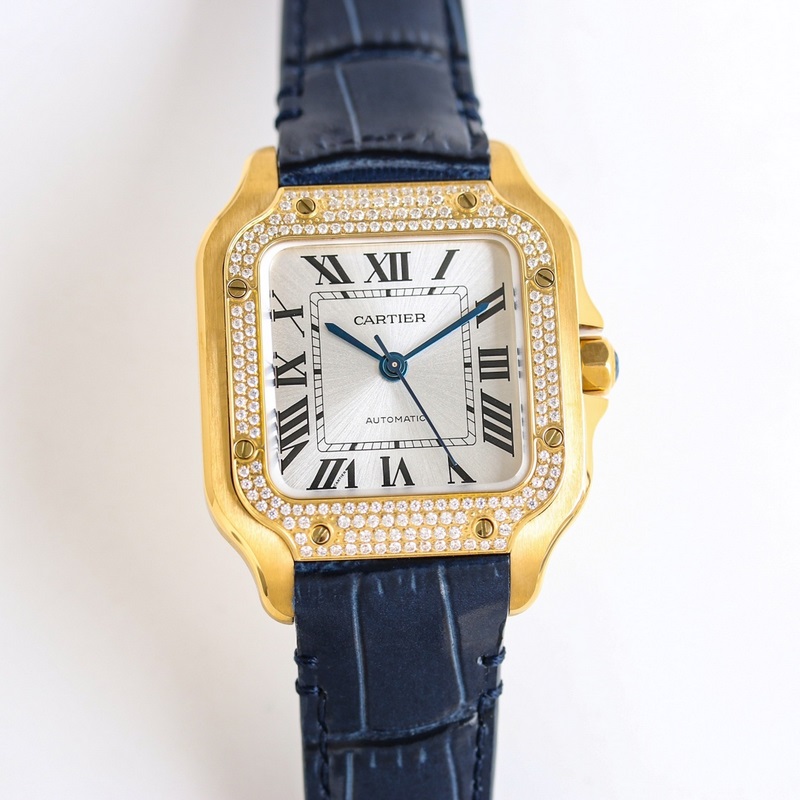 Cartier Santos Series Replica Watch Sapphire Glass Eyeglass Lens High Quality Features-1