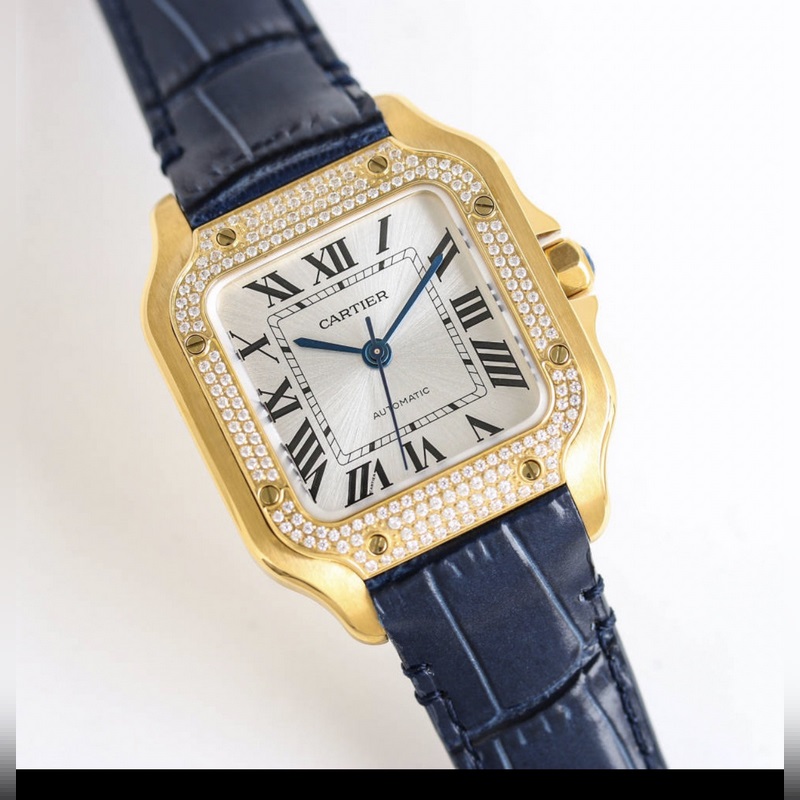 Cartier Santos Series Replica Watch Sapphire Glass Eyeglass Lens High Quality Features-2