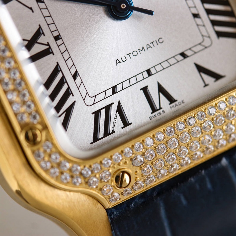 Cartier Santos Series Replica Watch Sapphire Glass Eyeglass Lens High Quality Features-6