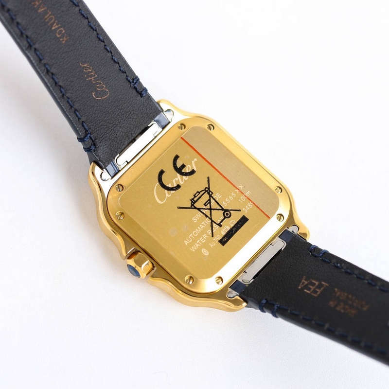 Cartier Santos Series Replica Watch Sapphire Glass Eyeglass Lens High Quality Features-7