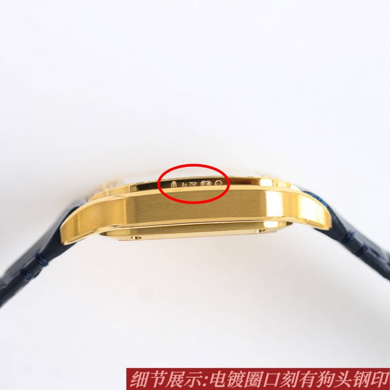 Cartier Santos Series Replica Watch Sapphire Glass Eyeglass Lens High Quality Features-8