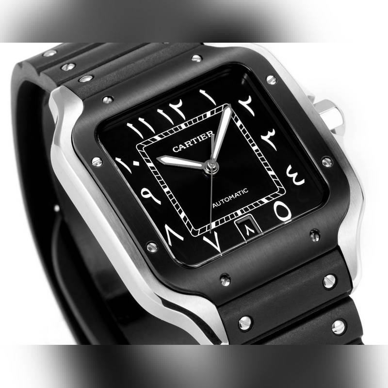 THB Cartier Santos Middle East Edition 2025 Rubber Strap Authentic-4
