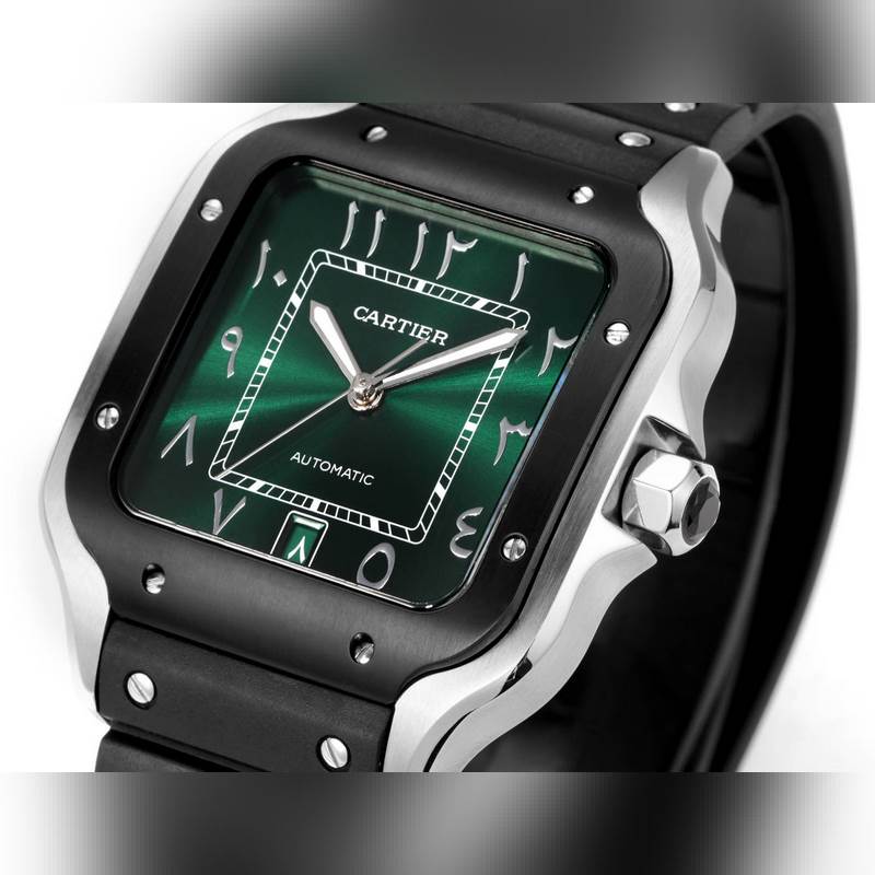 THB Cartier Santos Middle East Edition 2025 Rubber Strap Authentic-5