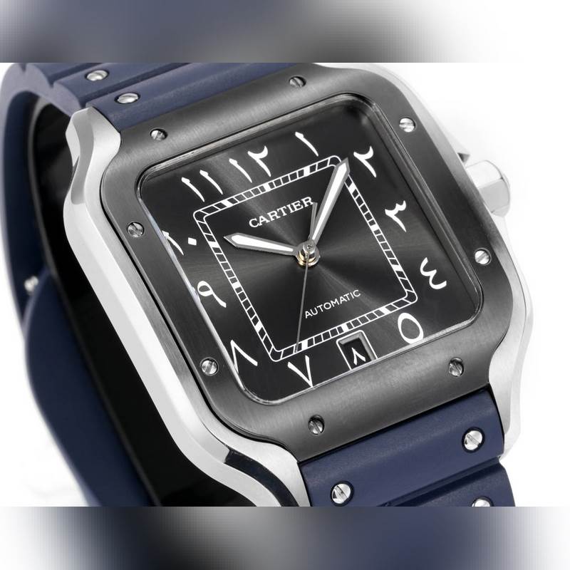 THB Cartier Santos Middle East Edition 2025 Original Model Quality Rubber Strap-4