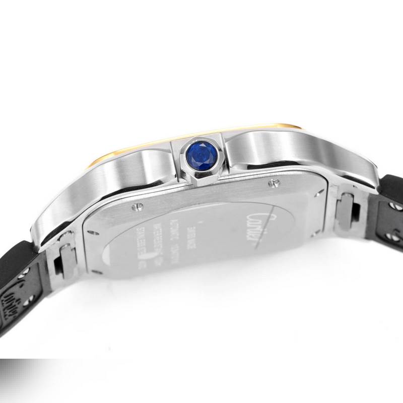 THB Cartier Santos Middle East Version 2025 Authentic Rubber Strap-6