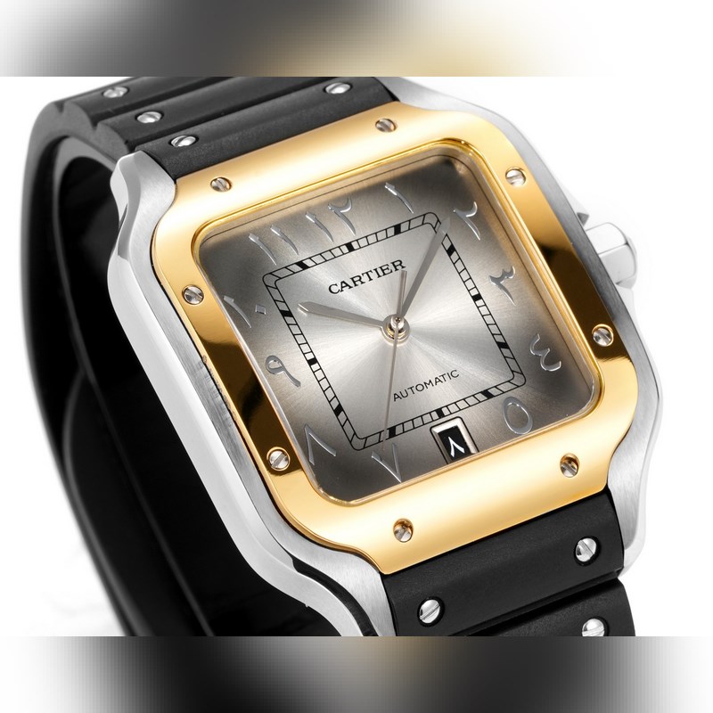 THB Cartier Santos 2025 Middle East Edition Rubber Strap Original Mold-2