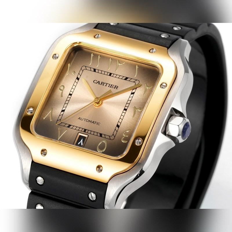 THB Cartier Santos 2025 Middle East Edition Rubber Strap Original Mold-3