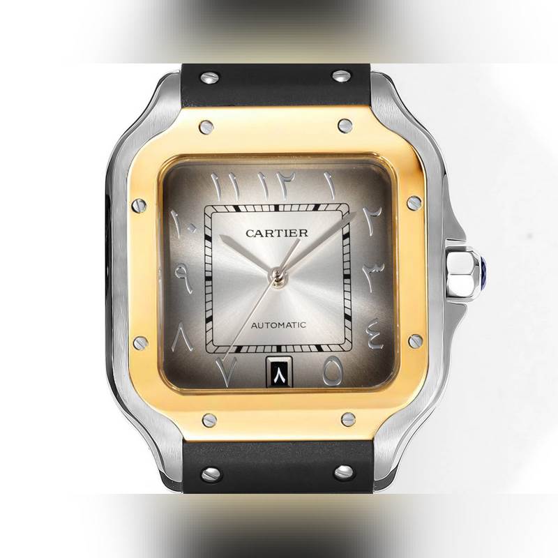 THB Cartier Santos 2025 Middle East Edition Rubber Strap Original Mold-5