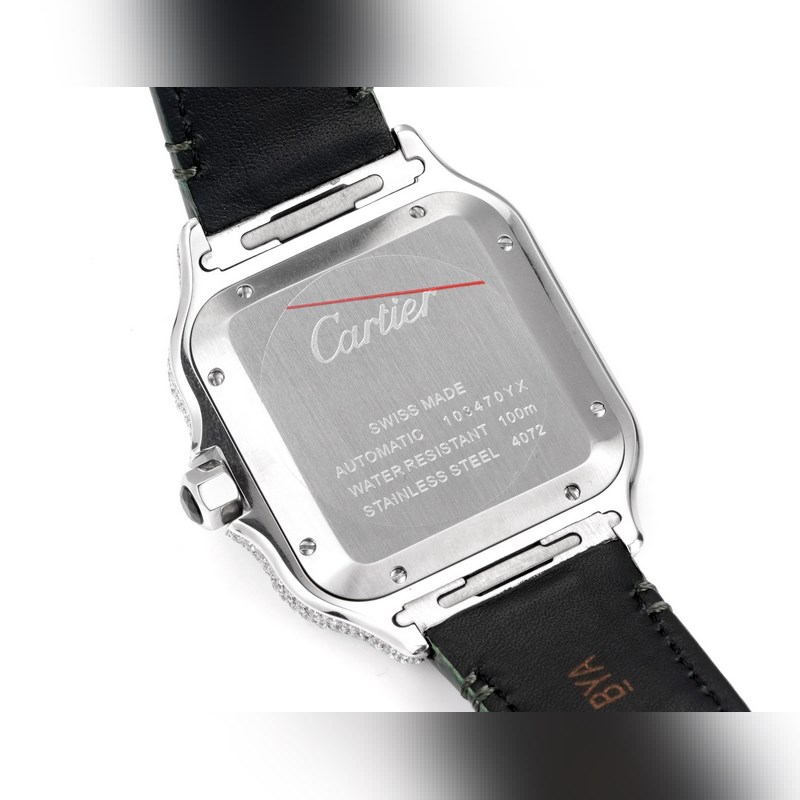 Cartier Santos Mid-East Edition Full Diamond Belt 2025 Latest Model-6