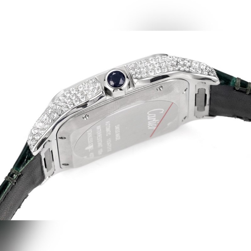 Cartier Santos Mid-East Edition Full Diamond Belt 2025 Latest Model-7