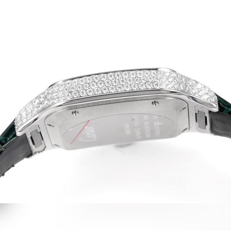 Cartier Santos Mid-East Edition Full Diamond Belt 2025 Latest Model-8