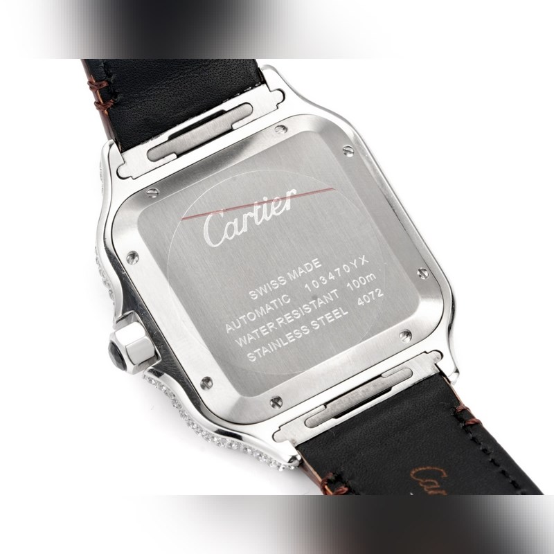 Cartier Santos 2025 Middle East Edition Full Diamond Belt Original Mold-6