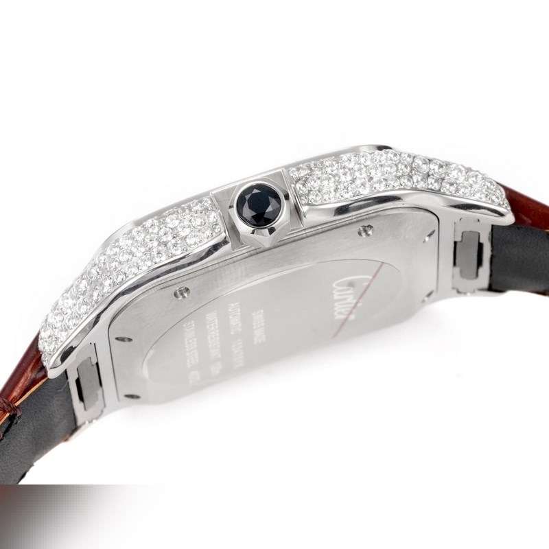Cartier Santos 2025 Middle East Edition Full Diamond Belt Original Mold-8