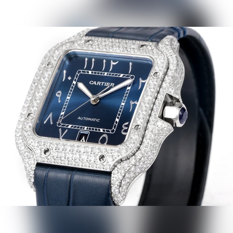 Cartier Santos 2025 Middle East Limited Diamond Belt Model-3