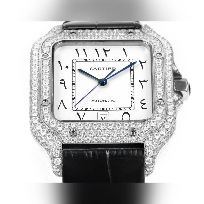 Cartier Santos Middle East Edition Full Diamond Belt 2025 New Model-3