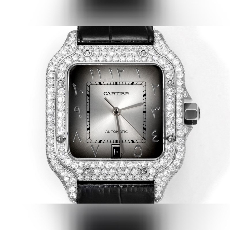 Cartier Santos Middle East Edition Full Diamond Belt 2025 Model-1
