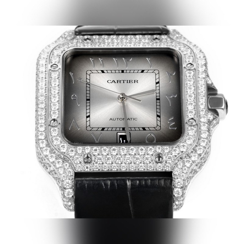Cartier Santos Middle East Edition Full Diamond Belt 2025 Model-2
