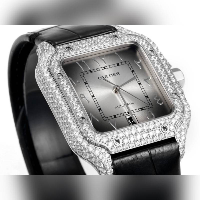 Cartier Santos Middle East Edition Full Diamond Belt 2025 Model-3