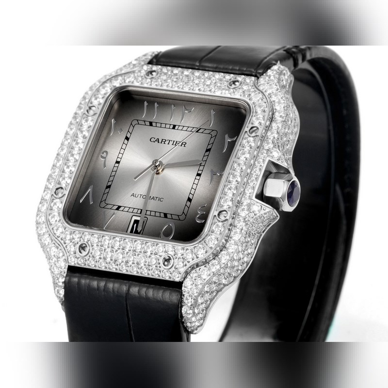 Cartier Santos Middle East Edition Full Diamond Belt 2025 Model-5