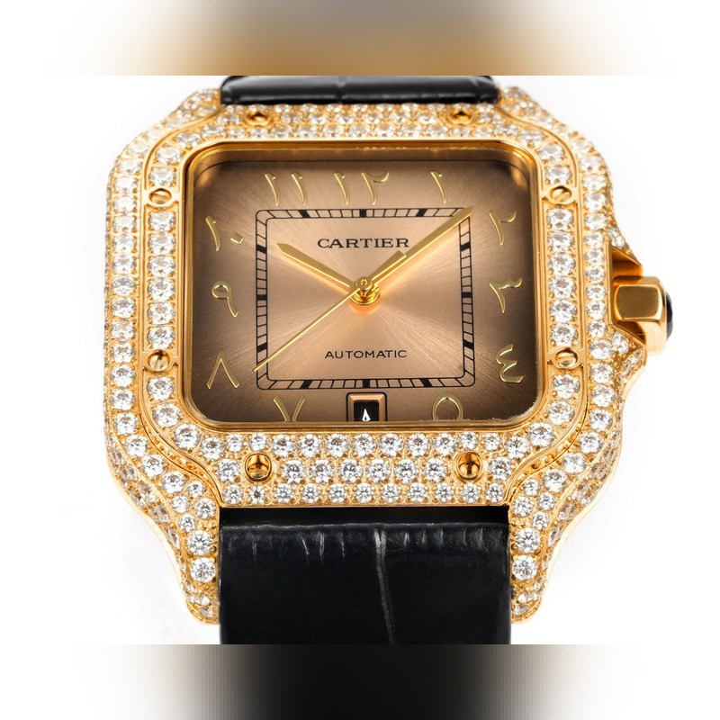 Cartier Santos 2025 Middle East Full Diamond Belt Limited Edition-2