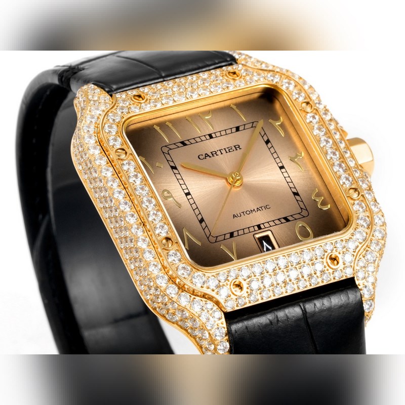 Cartier Santos 2025 Middle East Full Diamond Belt Limited Edition-3