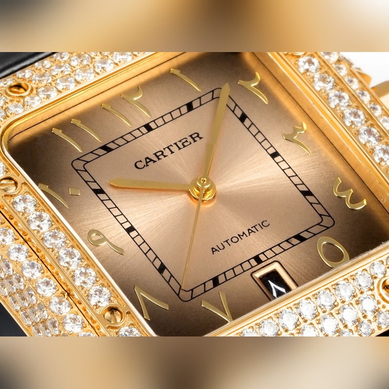 Cartier Santos 2025 Middle East Full Diamond Belt Limited Edition-5