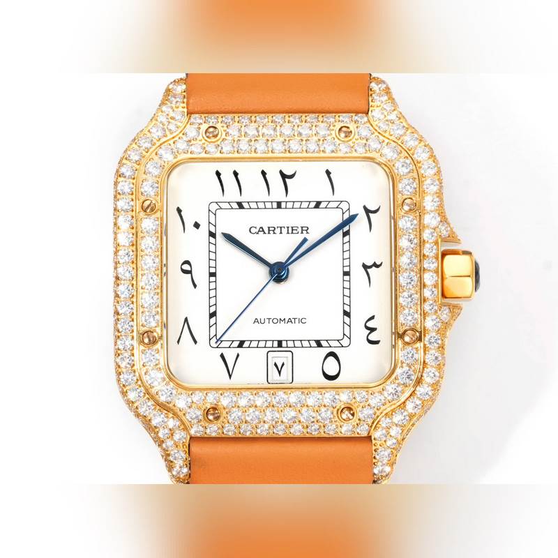 THB Cartier Santos Middle East Edition Full Diamond Belt 2025 Model-1